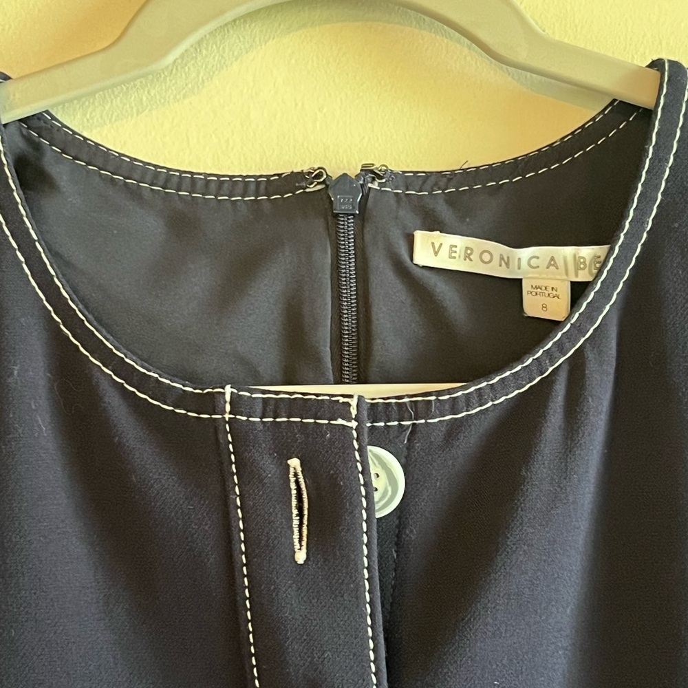 Veronica Beard Navy Mini Dress Size 8 - Picture 6 of 7